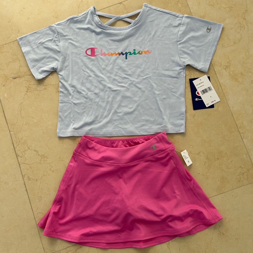 Champion tennis outfit. Girls size 5